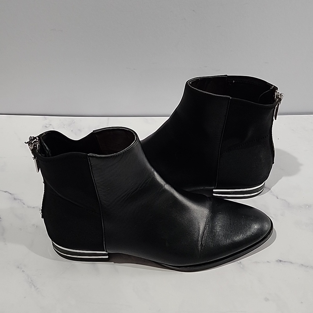 Dkny Black Leather Boots